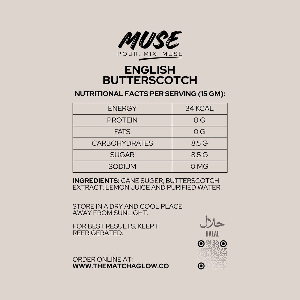 Premium Butterscotch Syrup for coffee and matcha in Pakistan
