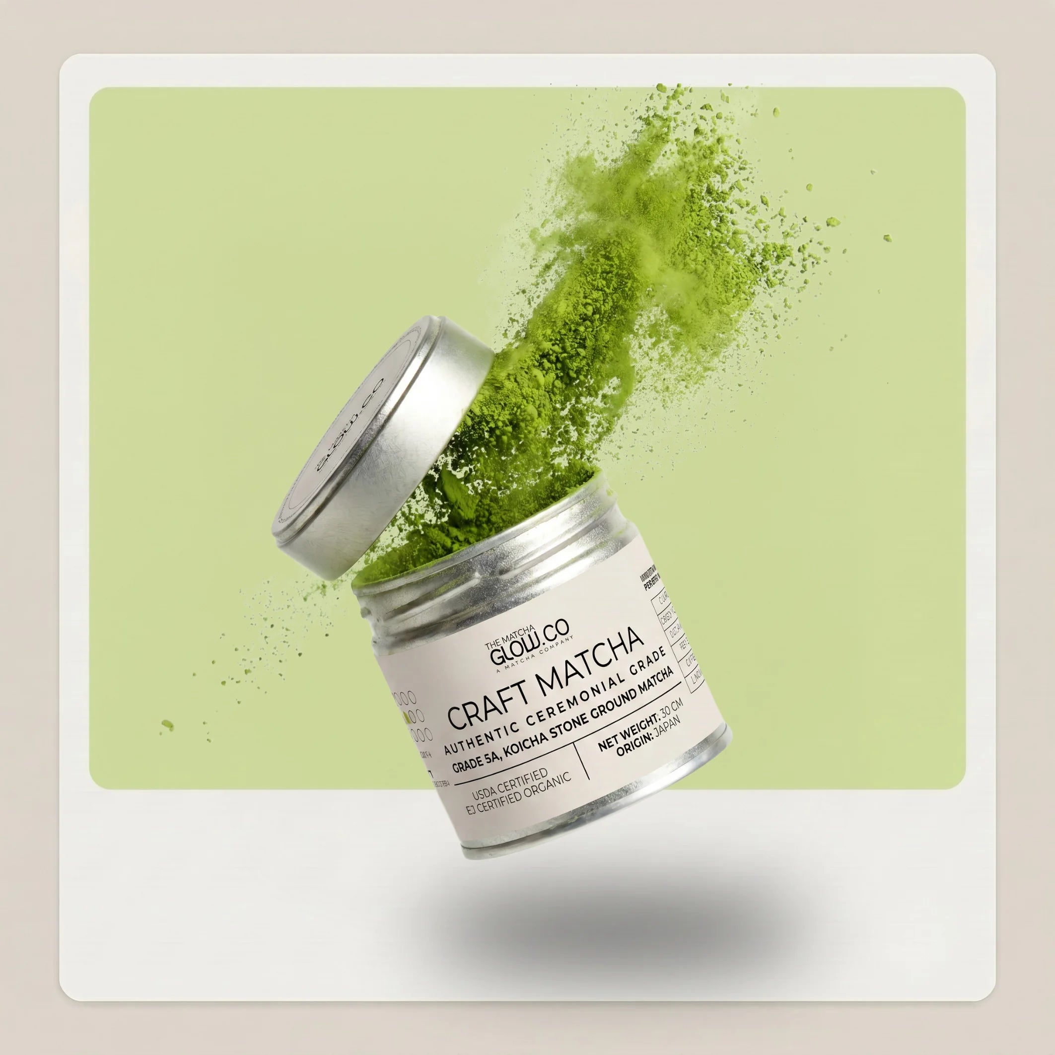 Matcha Glow Signature Craft Matcha - 30 GM - Authentic Ceremonial Grade Matcha