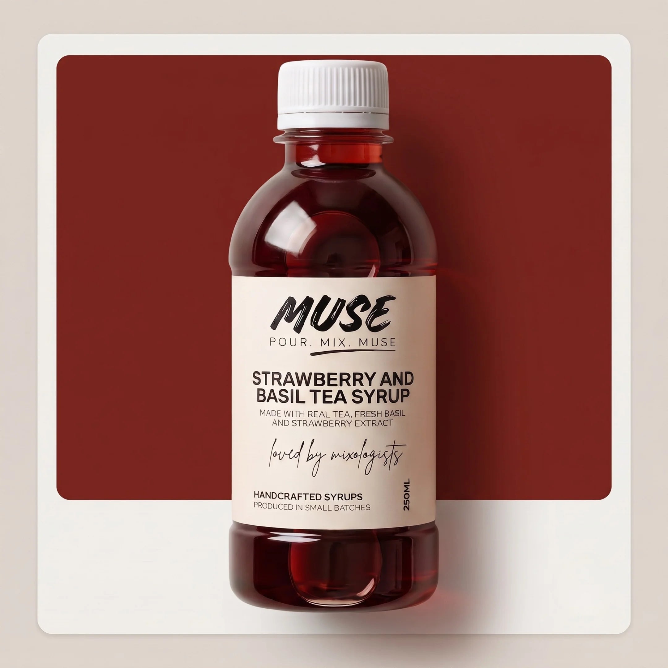 Premium Iced Strawberry and Basil Tea Syrup in Pakistan