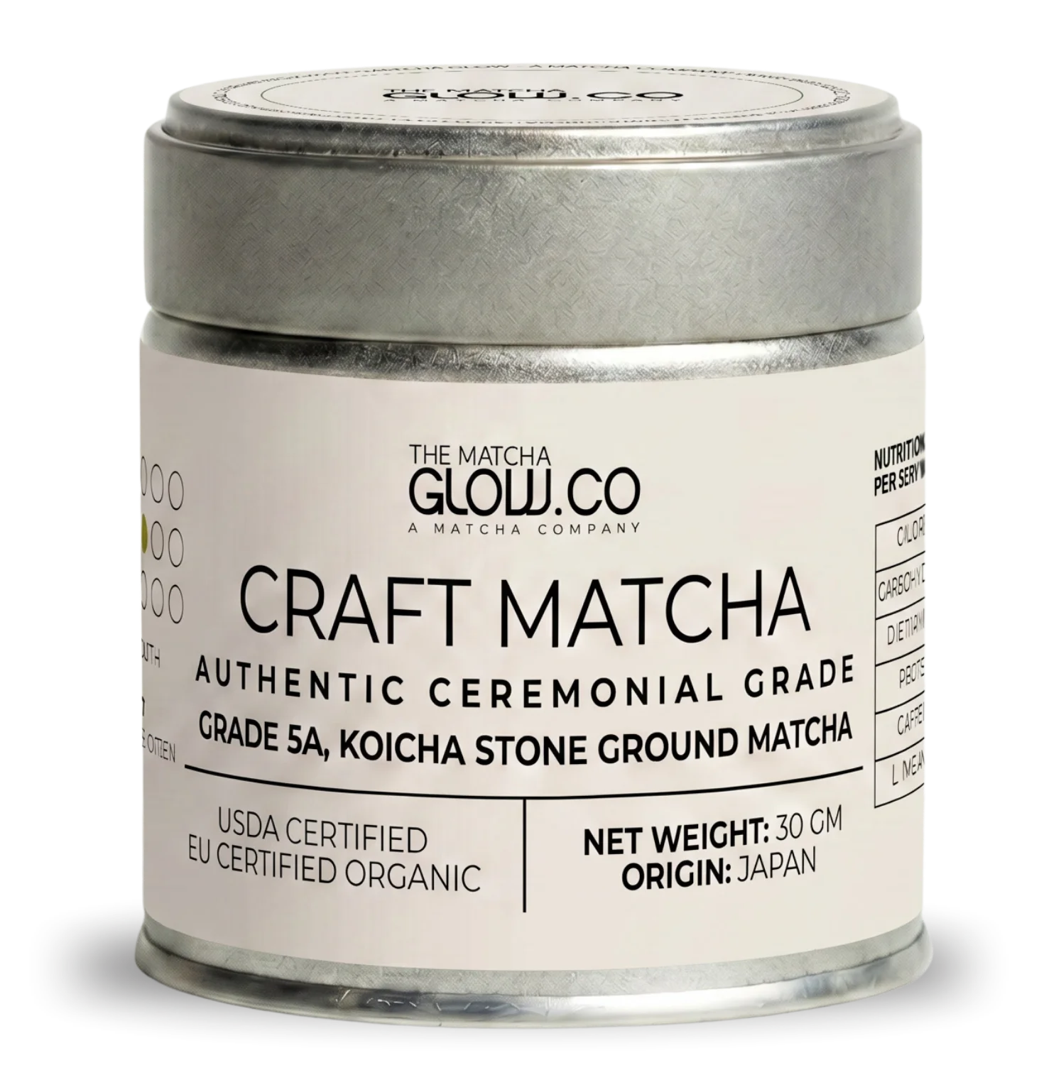 Matcha Glow Signature Craft Matcha - Authentic Ceremonial Grade - 30 GM